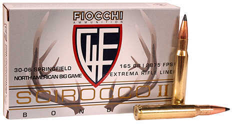 30-06 Springfield 20 Rounds Ammunition Fiocchi Ammo 165 Grain Bonded Polymer Tip