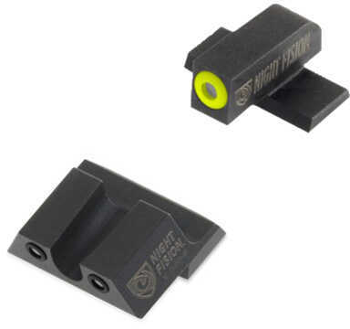 Night Fision Perfect Dot Sight Set Springfield XD/XD(M)/XD Mod. 2 Front Square Rear Yellow with Green Triti