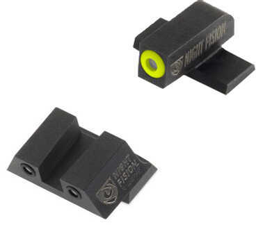 Night Fision Perfect Dot Sight Set Springfield XD/XD(M)/XD Mod. 2 Front U Rear Yellow with Green Tritium B