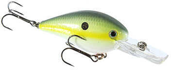 Strike King Lures KVD 1.5 Deep Diver Crankbait Freshwater 3 1/4" Length 3/8 oz Diving Chartreuse Sexy Shad