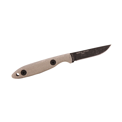 Esee Knives Camp-Lore Cody Rowen Fixed 1095 Black Stonewashed Pln Blade, Micarta Handles