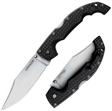 Cold Steel Voyager Knife X-Large, Clip Point, Plain Edge