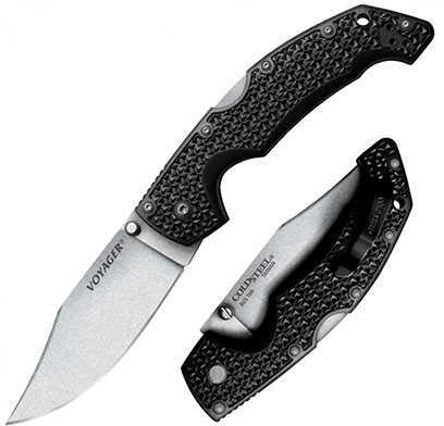 Cold Steel Voyager Knife Large Clip Point Plain Edge-img-0