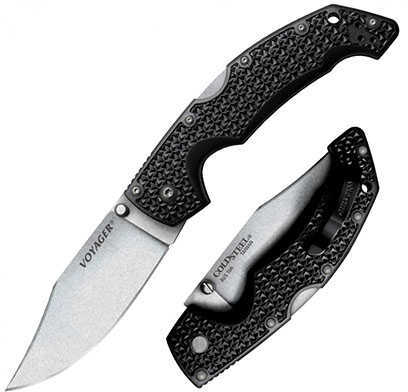 Cold Steel Voyager Knife Large, Clip Point, Plain Edge