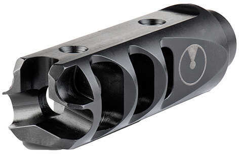 Ultradyne Mercury Muzzle Brake, AR15, 1/2"-28 Stainless Steel, Melonite Black