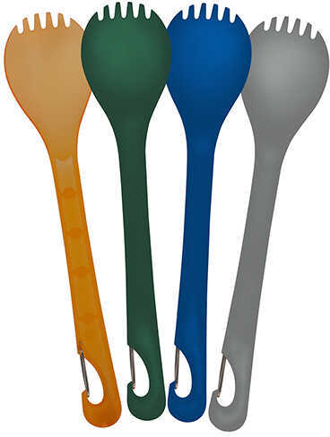 Ultimate Survival Technologies Klipp Spork, Multi Color, Package of 4