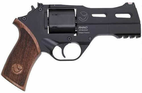 Chiappa Rhino 40SAR Revolver 357 Magnum 4" Barrel 6 Shot Wood Grips Black