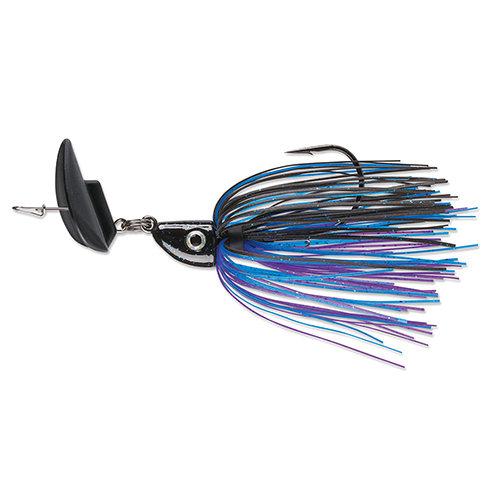Terminator Shudder Bait Lure 5/0 Hook Size 1/2 oz Black Blue and Purple Package of