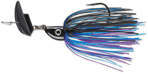 Terminator Shudder Bait Lure 5/0 Hook Size 3/8 oz Black Blue and Purple Package of 1