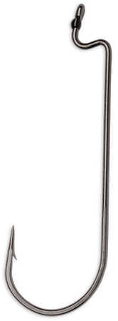 Vmc Worm Hook #3/0 Size Black/nickel Package Of 25