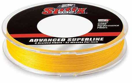 Sufix 832 Advanced Superline 20 lbs Tested, 0.009" Diameter, 150 Yards , Hi Vis Yellow