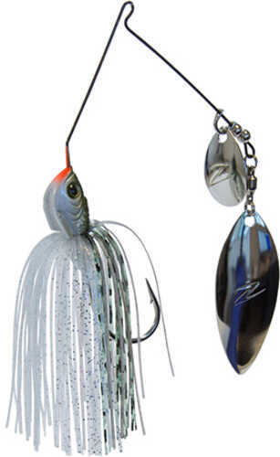 Z-man Slingbladez Spinner Bait Freshwater, 3/8 oz, 5/0 Hook, Greenbasck Shad, Package of 1