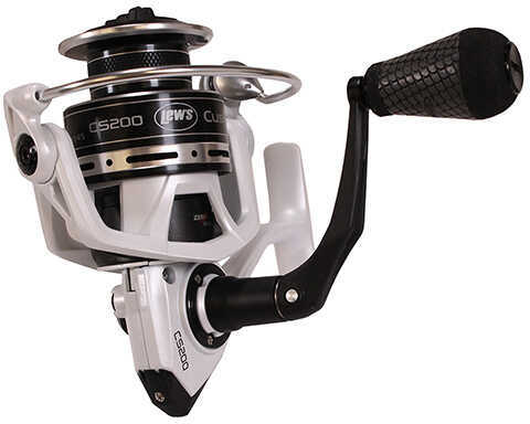 Lews Fishing Custom Speed Spin Spinning Reel CS200, 6.2: Gear Ratio, 9BB+1RB Bearings, Ambidextrous