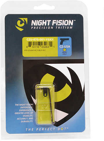 Night Fision Perfect Dot Tritium Sights <span style="font-weight:bolder; ">CZ</span>-USA P-07 & P-09 P-10 Front Only White