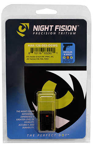 Night Fision Perfect Dot Sight Set H&K VP9/VP9SK/45C/45C/Tactical/P30/P30L/P30SK Square Notch Rear + Front White