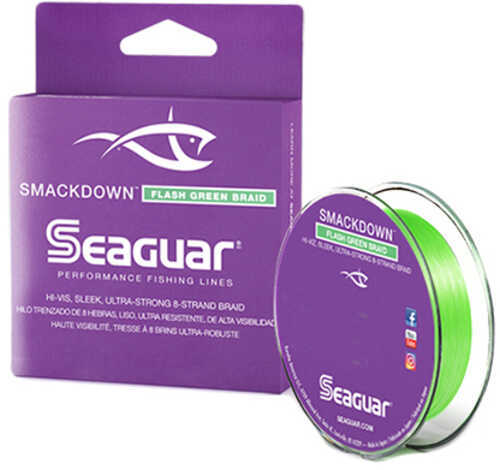 Seaguar Smackdown Line 150 Yards, 30 lbs Tested, .009" Diameter, Flash Green