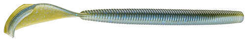 Strike King Lures Rage Tail Cut-R Worm 7" Length, Moon Juice, Package of 6
