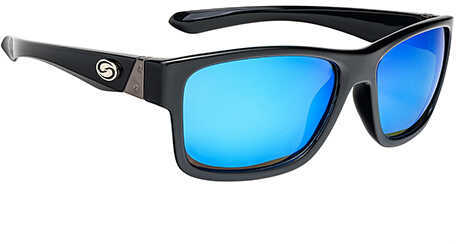 Strike King Lures Jordan Lee Pro Series Sunglasses Shinny Black Frame, Gray Lens