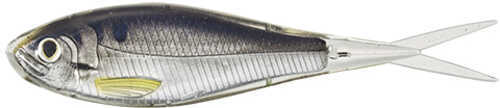 LiveTarget Skip Shad Soft Jerkbait Freshwater Lure 3 1/2" Length oz Variable Depth Silver/Smoke Package of