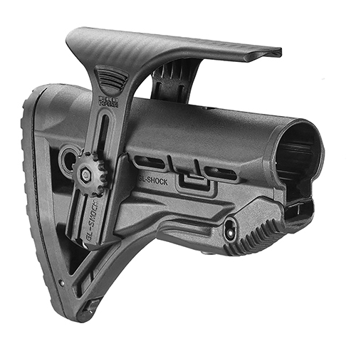 FAB Defense Shock-Absorbing Buttstock with Cheek Rest -img-0
