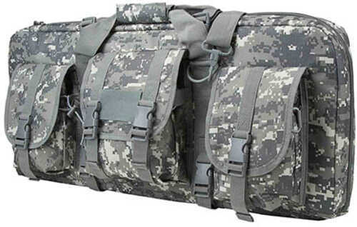 NcStar VISM Deluxe Tactical Pistol Gun Case with 3 Accessory Pockets (28"L x 13"H) in Digital Camouflage