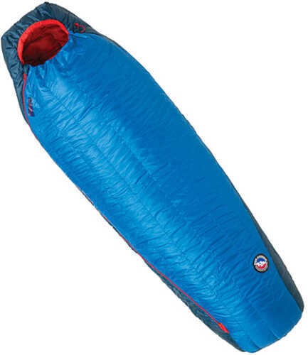 Big Agnes Anvil Horn Mummy Sleeping Bag 15, Long, Left Zipper, Blue/Red