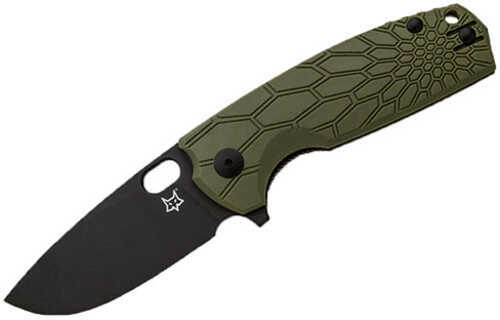 Boker Knives Fox Folding Knife Core, 3.15" Black Plain Blade, Olive Drab Green FRN Handle