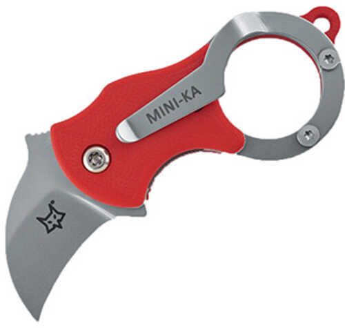 Boker Knives Fox Folding Knife Karambit, 1" Bead Blast Blade, Liner Lock, Orange Handle