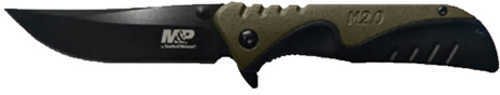 Smith & Wesson by BTI Tools M&P 2.0 UG Overmolded Knife with 3 1/2" Blade, Clam Package