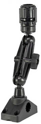 Scotty 1 1/2" Ball Mount with Gear Head Post and 241 Side Deck Black
