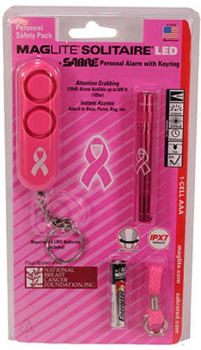 Maglite Solitaire LED Flashlight & Sabre Personal Alarm