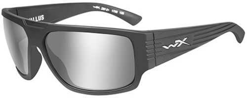 Wiley X WX Vallus Sunglasses Matte Graphite, Gray Silver Flash Lens