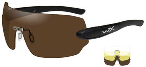 Wiley X Detection Lens Package Matte Black Frame Clear Copper and Yellow