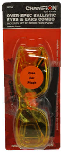 Champion Traps and Targets Shooting Glasses Clear Frame, Amber Lens