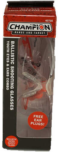 Champion Traps & Targets Shooting Combo Kit Glasses/Ear Plugs Clear Lens 40716