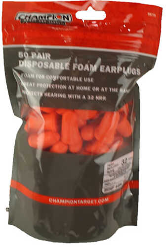 Champion Traps & Targets Foam Ear Plugs Orange 50 Count 99779