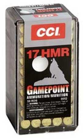 17 HMR 50 Rounds Ammunition CCI 20 Grain Soft Point