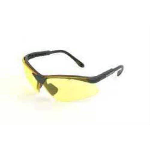 Radians Revelation Glasses Amber Yellow Lens, Black Frame RV0140CS