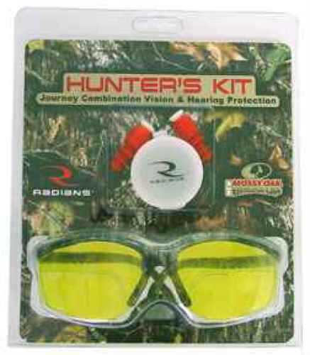 Radians Hunter's Kit Cease Fire Hearing Protection, Journey with Amber Lens HKJRB4C