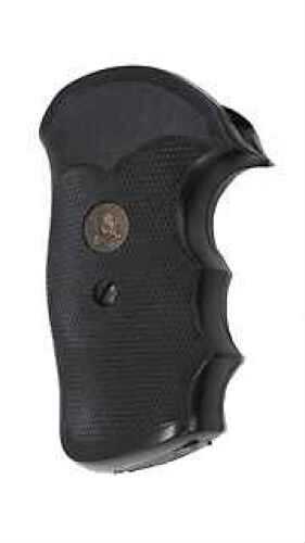 Pachmayr Grip Gripper Fits Colt D Post 1971 Revolver with Finger Grooves Black 2513