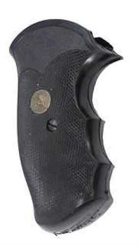 Pachmayr Grip Gripper Fits S&W K/L Frame Round Butt with Finger Grooves Black 3266