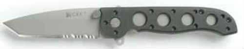 Columbia River Knife & Tool M16 Zytel Folding AUS 4/Bead Blast Combo Tanto Point Dual Thumb Stud/Flipper/Pocket Cl