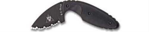 KABAR TDI Law Enforcement Fixed Blade Knife AUS 8A/Black Serrated Drop Point Nylon Sheath 2.3" Black Zytel Box 1481