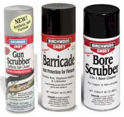 Birchwood Casey GBS123 Package Gun Scrubber/Bore Scrubber/Barricade Combo 33309