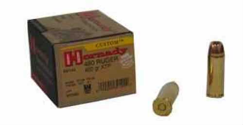 480 Ruger 20 Rounds Ammunition Hornady 400 Grain Hollow Point