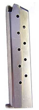 Mecgar Magazine 45 ACP 10 Rounds Fits 1911 Nickel MGCG4510N