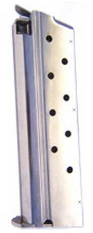 Mecgar Magazine 40 S&W 8Rd Fits 1911 Nickel MGCGOV40N