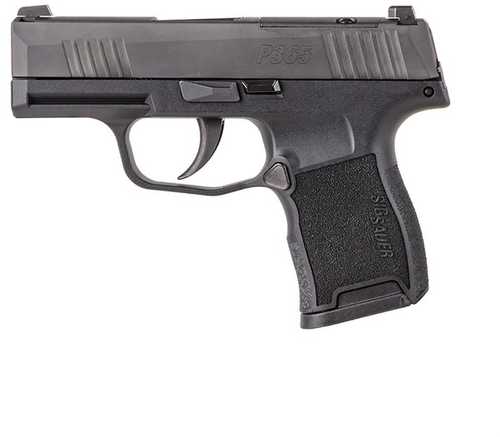 Sig Sauer P365-380 ACP Handgun, 3 in barrell, 10 rd capacity, black polymer finish