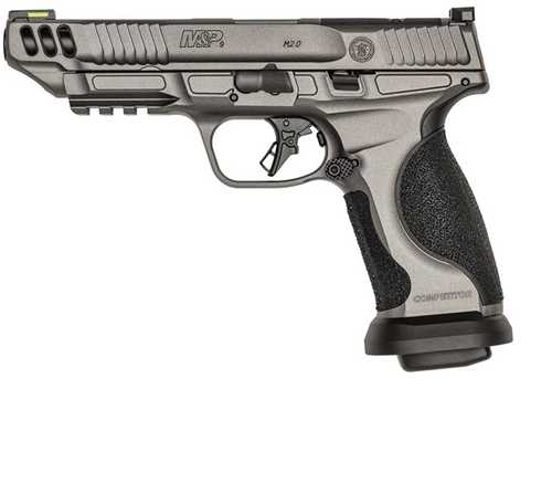 Smith and Wesson M&P 9 M2.0 Competitor 9MM Luger Semi-Auto Handgun, 5 in barrel, 17 rd capacity, tungsten grey polymer finish