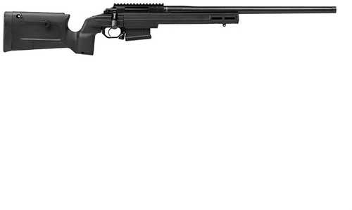 Aero Precision SOLUS Short Action Bravo Rifle 6.5 Creedmoor, 22 in barrel, 5 rd capacity, black, stainless steel finish